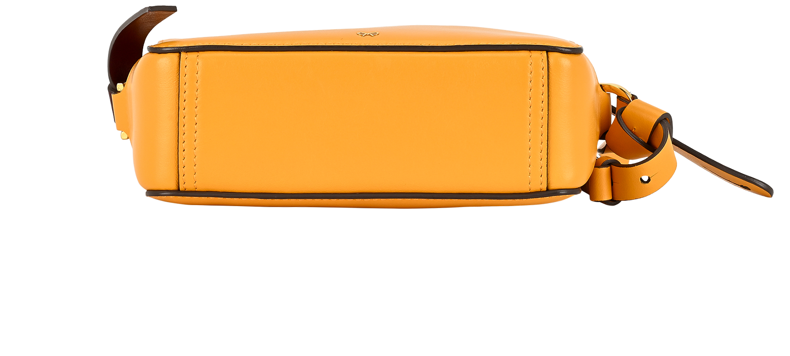 Circle Two-Tone Shoulder Bag, &pound;130, Handbags, Yellow, Leather, Top view